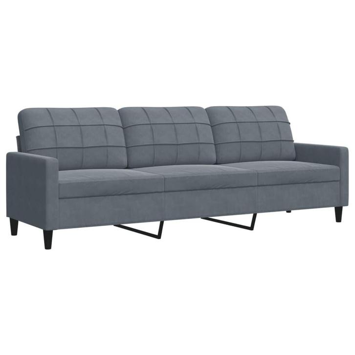 3-Zits Fluweel Zetel - OP=OP - Stijlvol en Goedkoop!, Huis en Inrichting, Zetels | Zetels, 200 tot 250 cm, 75 tot 100 cm, Rechte bank