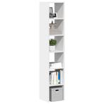 vidaXL Boekenkasten 2 st stapelbaar 30x30x80 cm bewerkt hout, Huis en Inrichting, Verzenden, Nieuw