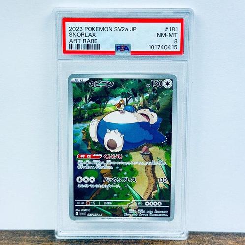 Pokémon Graded card - Snorlax AR - 151 Japanese #181 -, Hobby en Vrije tijd, Verzamelkaartspellen | Pokémon