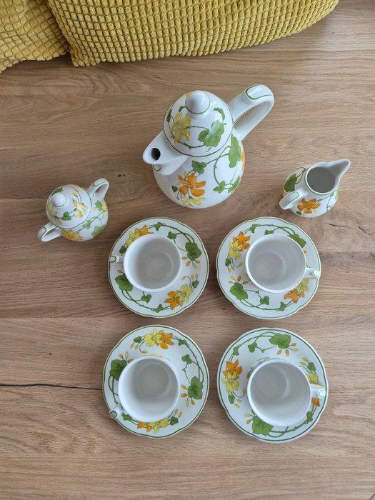 Villeroy & Boch - Koffie- en theeservies (11) - Geranium -, Antiek en Kunst, Antiek | Meubels | Tafels