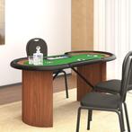 vidaXL Pokertafel voor 10 spelers met fichebak 160x80x75 cm, Verzenden