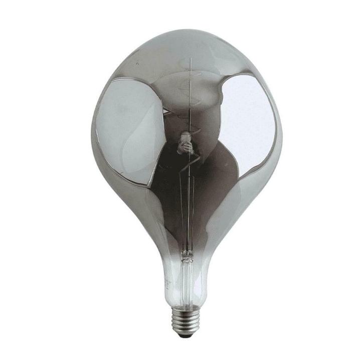 LED Organic Globe lamp XXL 6W E27 Smoked Titanium Dimbaar, Huis en Inrichting, Lampen | Losse lampen, Nieuw, E27 (groot), Verzenden