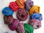 Sari zijde /Sari silk in diverse kleuren