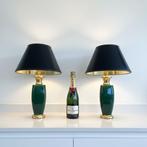 Maison Le Dauphin - Tafellamp (2) - Luxe groene set *uiterst