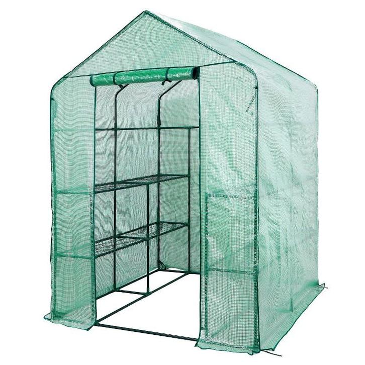Lendo Online Serre de Jardin 143×143×195 cm PE Verte, Tuin en Terras, Kassen