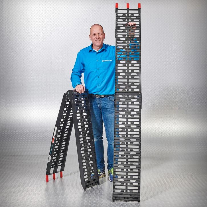 Datona Extra verstevigde aluminium zwarte oprijplaat, Auto diversen, Auto-accessoires, Ophalen of Verzenden