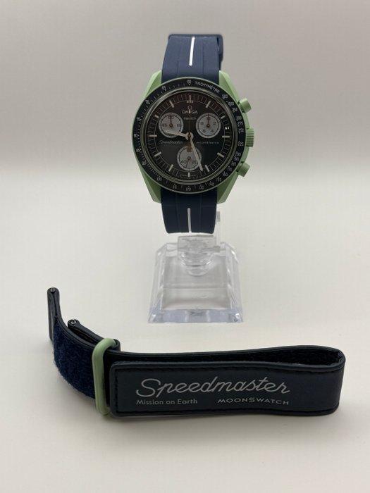 Omega x Swatch - MoonSwatch - Mission on Earth - Zonder, Handtassen en Accessoires, Horloges | Heren