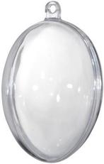 Plastic ei deelbaar 8 cm. pak van 5 verrassingsei, Nieuw