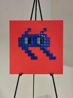 FreeSpeech (XX) - BLUE SQUID - Space Invaders Street Art