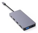 DrPhone MD5 - 12 in 1 Hub - 2x HDMI - 3 schermen - USB-C, Computers en Software, Verzenden, Nieuw