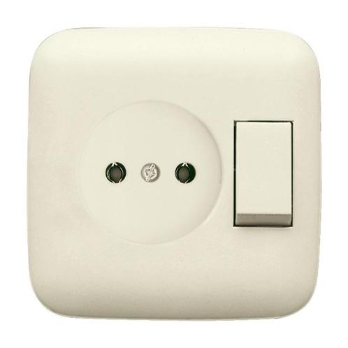 ABB Busch-Jaeger Interrupteur Prise Combiné Série SI Crème -, Doe-het-zelf en Bouw, Elektriciteit en Kabels, Verzenden