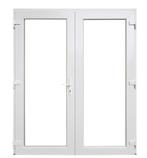 PVC  Dubbele deur Premium Plus b180xh215 cm Wit, Bricolage & Construction, Ophalen of Verzenden, Gevelraam of Ruit