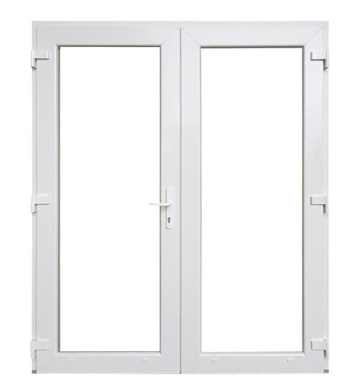 PVC  Dubbele deur Premium Plus b180xh215 cm Wit, Doe-het-zelf en Bouw, Glas en Ramen, Dubbelglas, Nieuw, Gevelraam of Ruit, 160 cm of meer