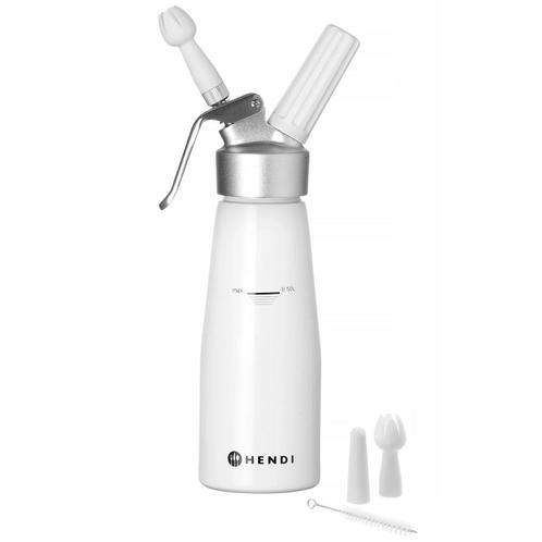 Slagroomapparaat | KitchenLine | Aluminium | Wit | 0.5L | 3, Zakelijke goederen, Horeca | Keukenapparatuur, Nieuw in verpakking