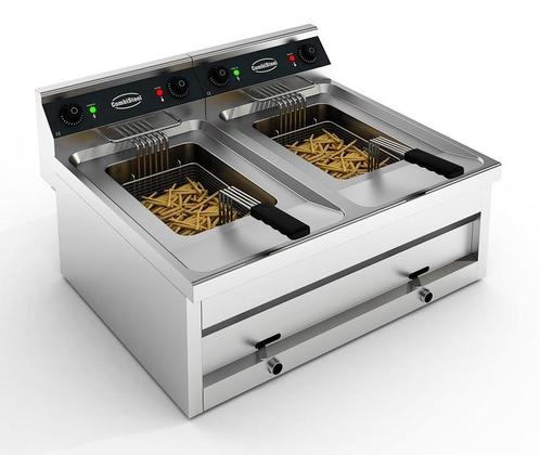 CombiSteel elektrische friteuse 12+12L, Zakelijke goederen, Horeca | Keukenapparatuur, Ophalen of Verzenden