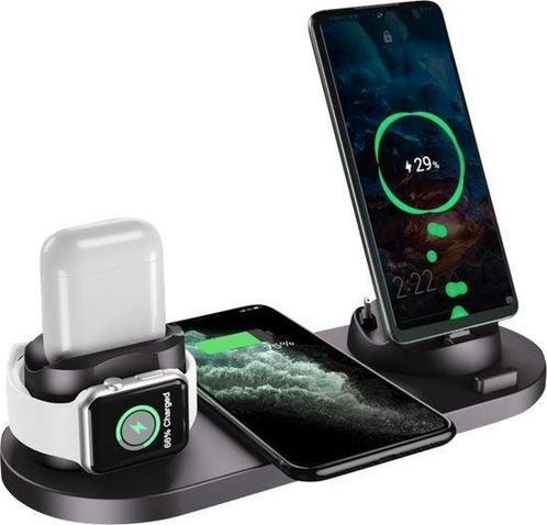 Tweedekans | Nuvance - 6 in 1 Draadloze Oplader - Geschikt, Telecommunicatie, Mobiele telefoons | Telefoon-opladers, Ophalen of Verzenden