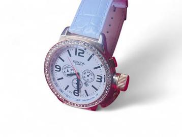 Veiling - Geneva Duikhorloge - Strass Lunette & Nieuwe Band! beschikbaar voor biedingen