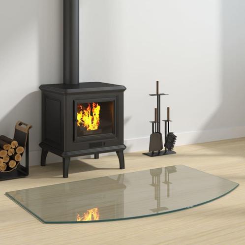 vidaXL Glasplaat openhaard 100x60 cm, Doe-het-zelf en Bouw, Glas en Ramen, Nieuw, Verzenden
