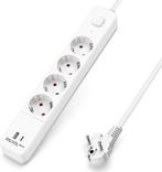 Aigostar 20BW2 - Stekkerdoos met Schakelaar - 4-voudig - USB, Computers en Software, Overige Computers en Software, Verzenden