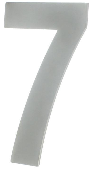 Huisnummer 7 130 mm rvs, Doe-het-zelf en Bouw, Hang- en Sluitwerk, Klink of Kruk, Nieuw, Overige materialen