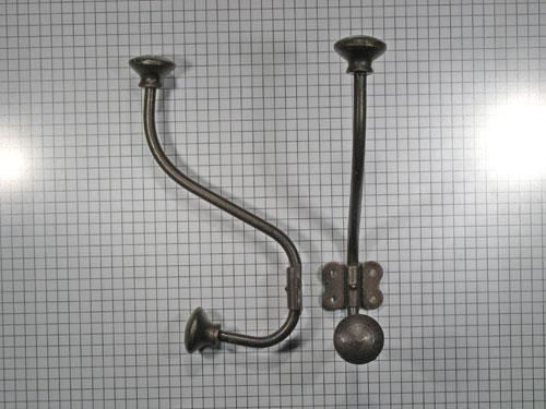 Hoed en jashaak, ijzer geroest met platte kop, Maison & Meubles, Accessoires pour la Maison | Portemanteaux