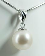 Zonder Minimumprijs - Hanger - 18 karaat Witgoud Parel -, Handtassen en Accessoires, Antieke sieraden