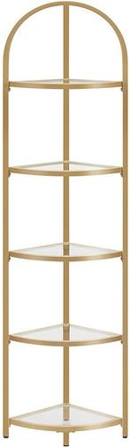 Rek – Minimalistisch – Modern – Goudkleurig, Huis en Inrichting, Kasten | Boekenkasten, Ophalen of Verzenden, Nieuw, Modern