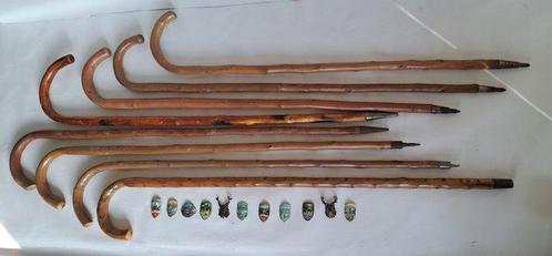 Wandelstok (20) - Hout, Metaal - Wandelstokken / Schilden, Antiek en Kunst, Curiosa en Brocante