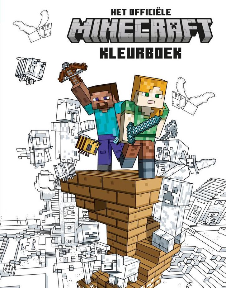 Het officiële Minecraft kleurboek (9789464530155), Antiek en Kunst, Antiek | Boeken en Manuscripten, Verzenden