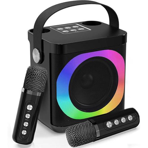 Karaokemachine met 2 draadloze microfoons - bluetooth, Audio, Tv en Foto, Luidsprekerboxen, Verzenden
