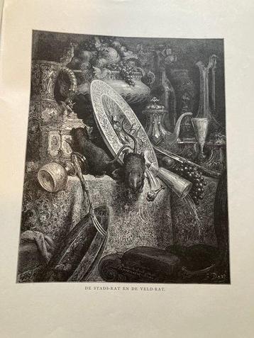 J.J.L. ten Kate / Gustave Doré - De Fabelen van La Fontaine, Antiek en Kunst