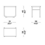 Cassina - Le Corbusier - Kruk - Leder, Metaal - Tabouret Lc9, Antiquités & Art