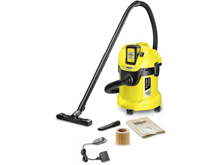 Kärcher WD 3 - Alleszuiger - Accu 36V 2,5Ah - 17L, Huis en Inrichting, Woonaccessoires | Overige, Zo goed als nieuw, Verzenden