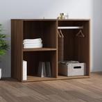 vidaXL Kledingkast 80x40x65 cm bewerkt hout bruin eikenkleur, Huis en Inrichting, Verzenden, Nieuw