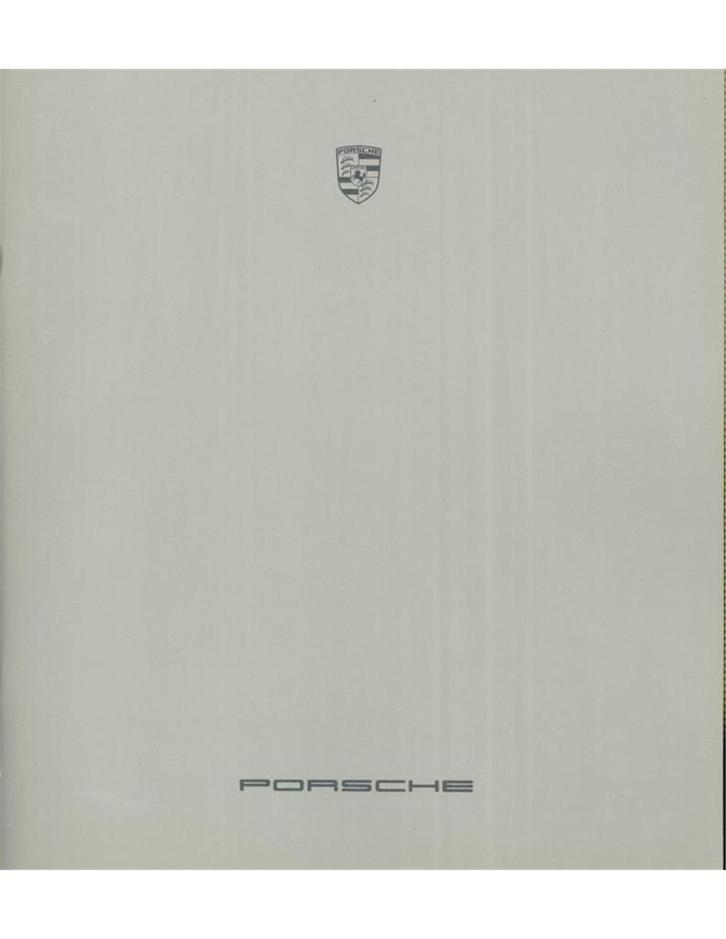 1986 PORSCHE PROGRAMMA BROCHURE DUITS, Boeken, Auto's | Folders en Tijdschriften