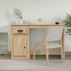 vidaXL Bureau met lade 115x50x75 cm bewerkt hout sonoma, Huis en Inrichting, Bureaus, Verzenden, Nieuw