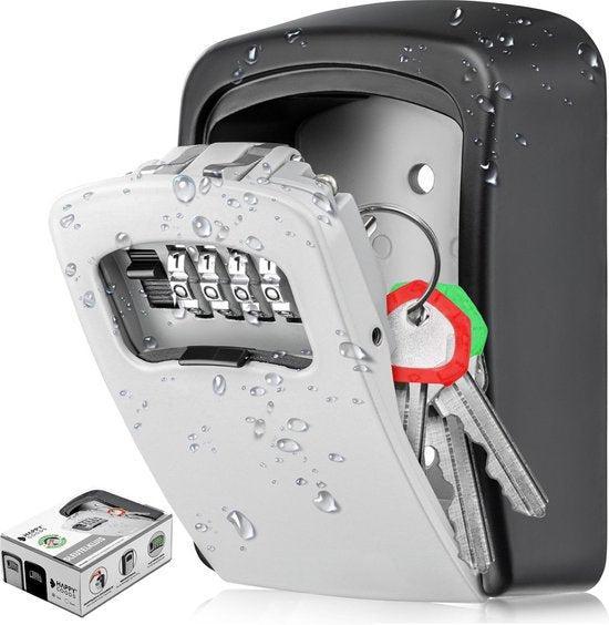 2dekans | Happy Goods Sleutelkastje met Cijferslot - Grijs -, Huis en Inrichting, Woonaccessoires | Wanddecoraties, Ophalen of Verzenden