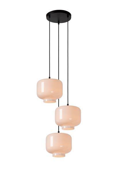 Hanglamp Lucide MEDINE -  - Ø 46 cm - 3xE27 - Opaal, Huis en Inrichting, Lampen | Hanglampen, Nieuw, Verzenden