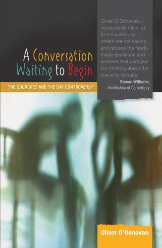 A Consation Waiting to Begin: the Churches and the Gay, Livres, Livres Autre, Envoi