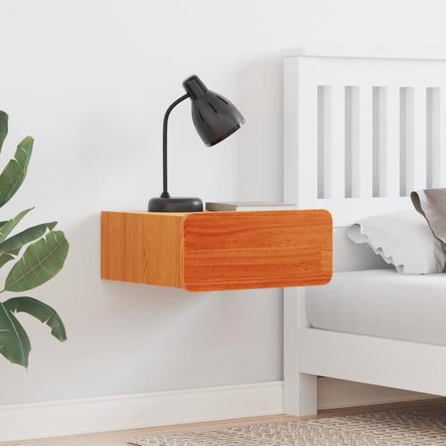 vidaXL Wandgemonteerd nachtkastje met lade Wasbruin 39 x 34, Huis en Inrichting, Slaapkamer | Nachtkastjes, Nieuw, Verzenden