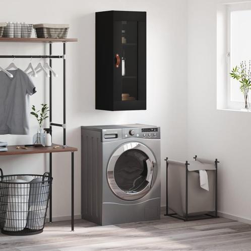 vidaXL Hangkast 34,5x34x90 cm zwart, Huis en Inrichting, Kasten | Dressoirs, Nieuw, Verzenden