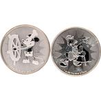 Niue. 2 Dollars 2017/2018 - Disney Karakters 1 Oz (2, Postzegels en Munten