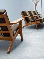 Getama - Hans Wegner - Zitgroep - GE290 - Deens eikenhout,, Antiek en Kunst