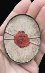 Reliekhouder - Brons, Glas, Textiel - 1850-1900 - Sint