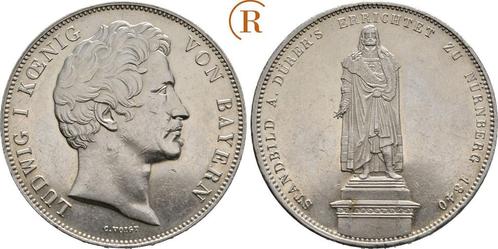 Geschichtsdoppeltaler, daalder Duererstandbild 1840 Bayer..., Postzegels en Munten, Munten | Europa | Niet-Euromunten, België