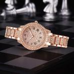 Diamond Horloge voor Dames - Luxe Strass Kwarts Polshorloge, Bijoux, Sacs & Beauté, Verzenden