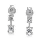 Oorbellen - 18 karaat Witgoud -  0.48ct. tw. Diamant, Handtassen en Accessoires, Nieuw