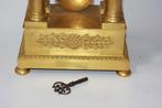 Pendule portique Style Empire - Bronze doré - 1850-1900, Antiek en Kunst