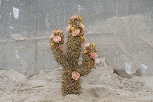 Oasis® black bioline cactus grote zwarte 38 x 74 11 cm, Huis en Inrichting, Woonaccessoires | Kunstplanten en Kunstbloemen, Nieuw