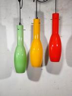 Lampe à suspendre - Lustre en verre coloré à la main - verre